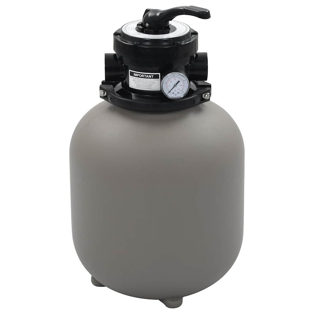 Filtro sabbia della piscina Vidaxl con valvola a 4 posizioni 350 mm