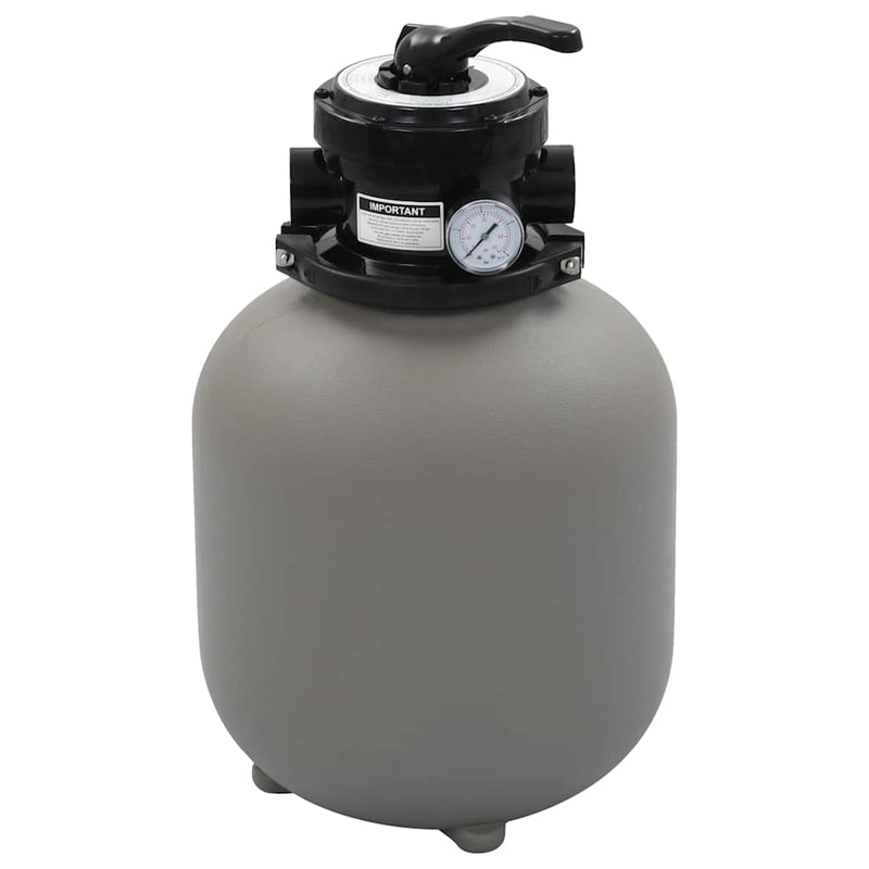 Filtro sabbia della piscina Vidaxl con valvola a 4 posizioni 350 mm