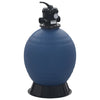 Vidaxl zwembadzandfilter met 6-positie ventiel 560 mm blauw