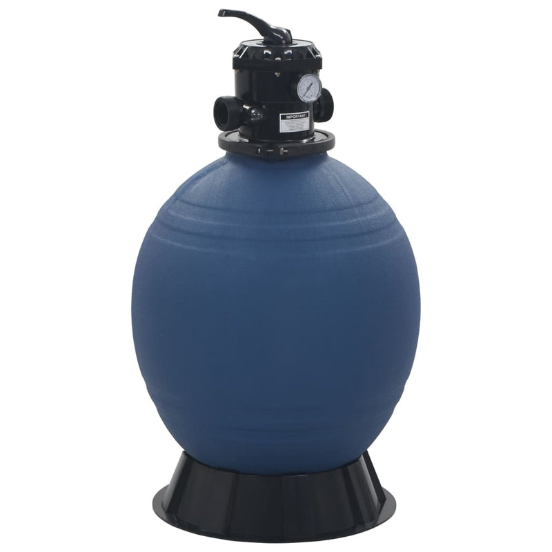 Vidaxl zwembadzandfilter met 6-positie ventiel 560 mm blauw