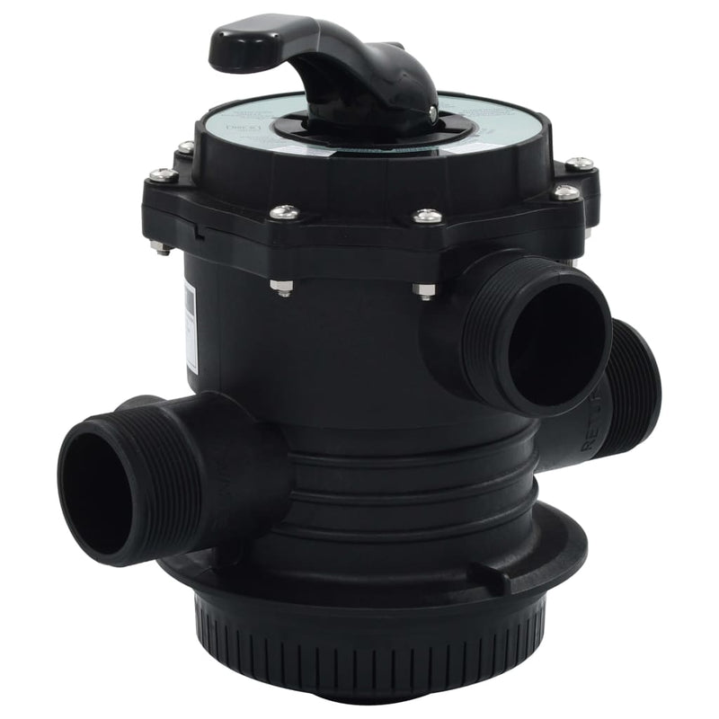 Válvula de mótillo de Vidaxl para filtro de arena de 6 vías 1.5 ABS