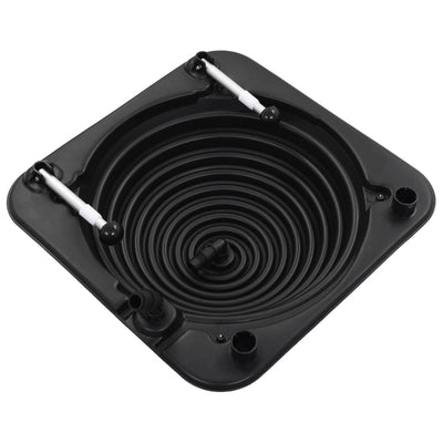 Vidaxl piscina riscaldamento solare 75x75x36 cm in alluminio HDPE