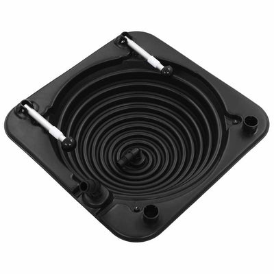Vidaxl piscina riscaldamento solare 75x75x36 cm in alluminio HDPE
