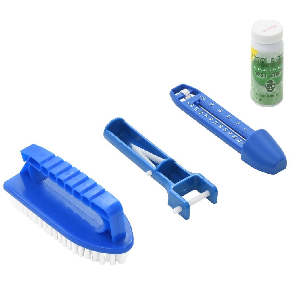 Vidaxl Set di manutenzione in 9 parti per piscina