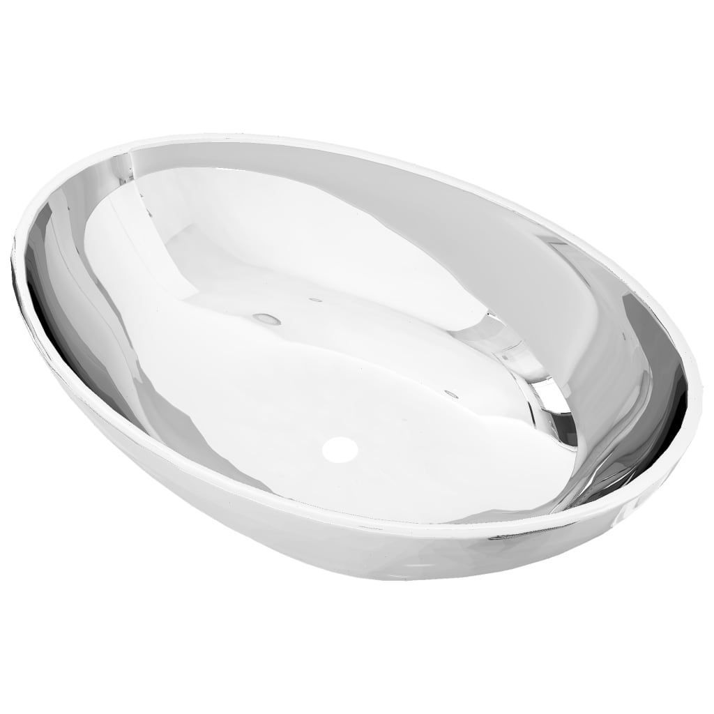 Vidaxl Washbasin 40x33x13.5 cm Cerámico de plata de color