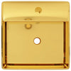 Vidaxl Washbasin con atterraggio 41x41x15 cm Ceramic Gold color