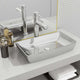 VidaXL Washbasin 71x38x13.5 cm Ceramic silver colored