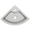 Vidaxl Washbasin con aterrizaje de 45x32x12.5 cm Cerámico de plata de color