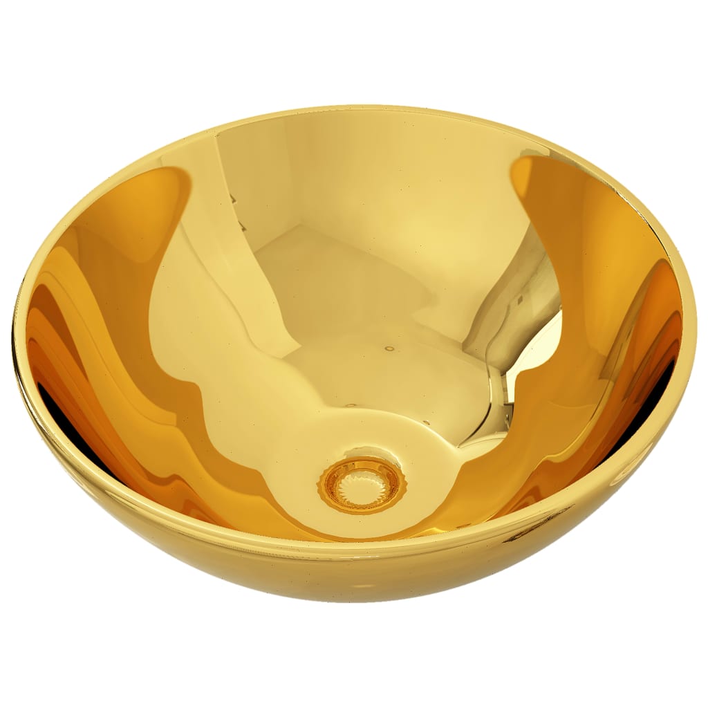 Vidaxl Washbasin 32.5x14 cm Ceramic Oro colorato