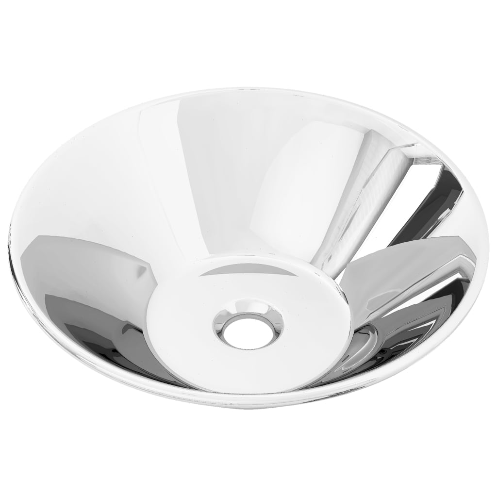 Vidaxl Washbasin 42x14 CM Ceramic Silver