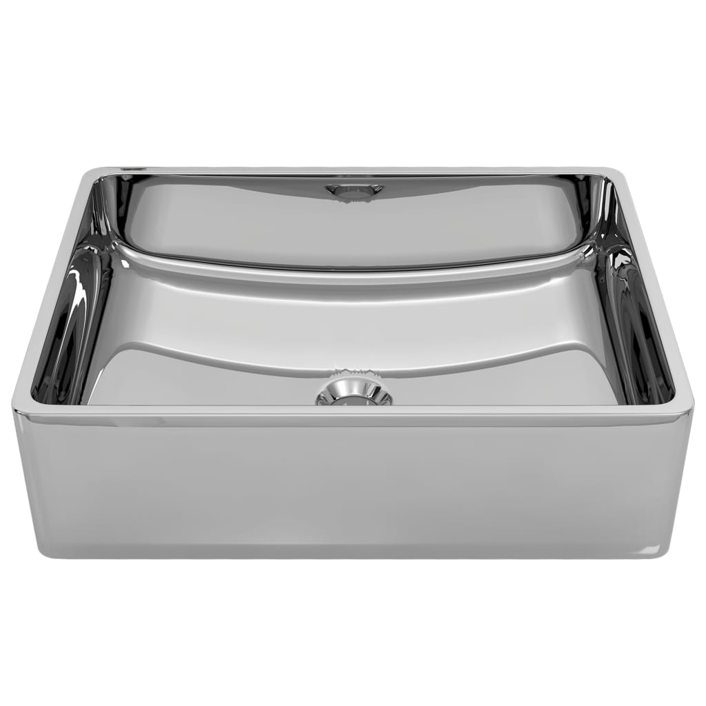 Vidaxl Washbasin 41x30x12 cm Ceramico colorato in argento
