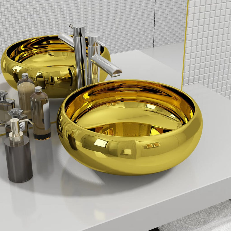 Vidaxl Washbasin 40x15 cm Ceramic Oro colorato