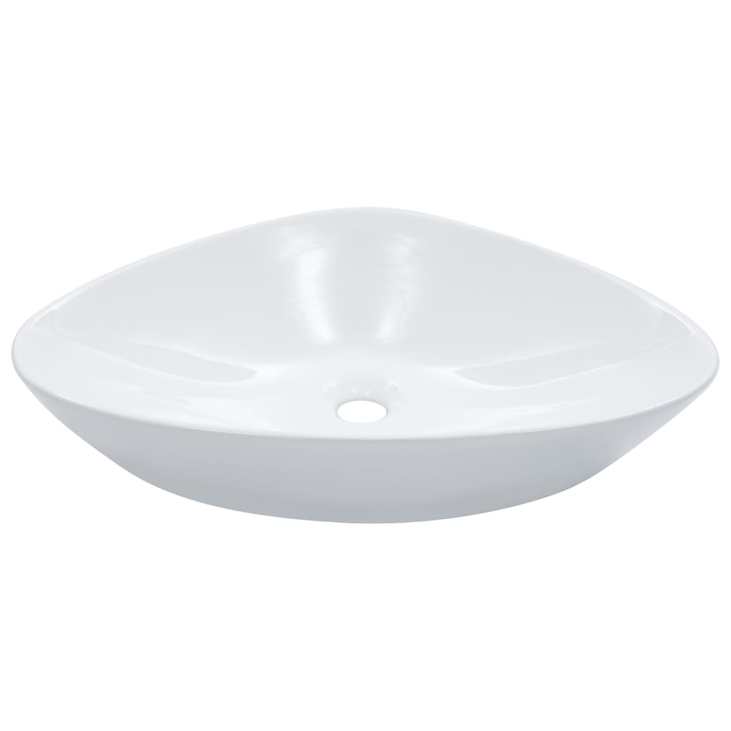 Vidaxl Washbasin 58.5x39x14 cm bianco ceramico