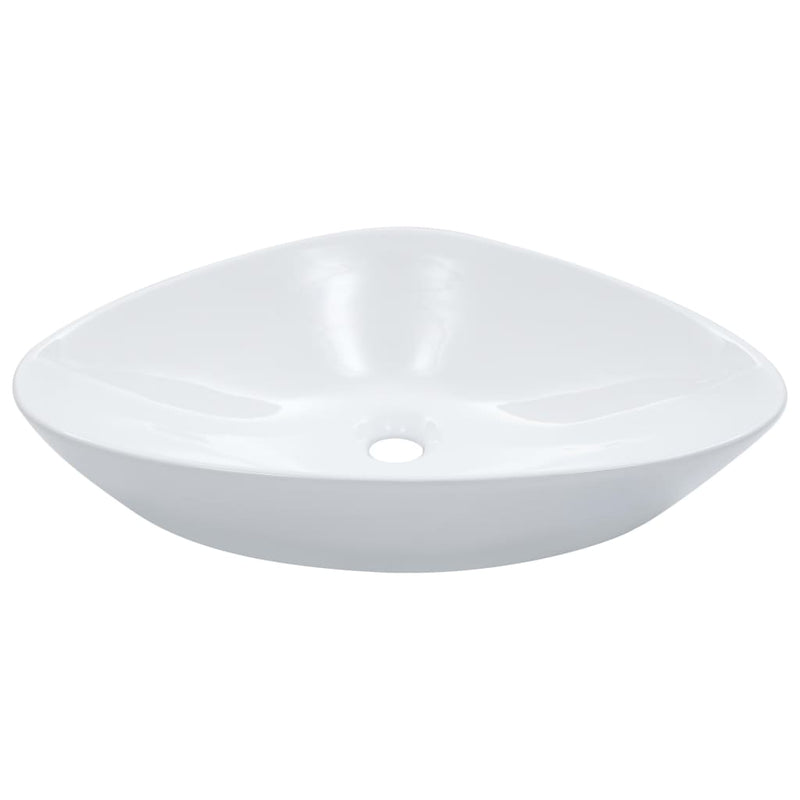 Vidaxl wastafel 58,5x39x14 cm keramiek wit