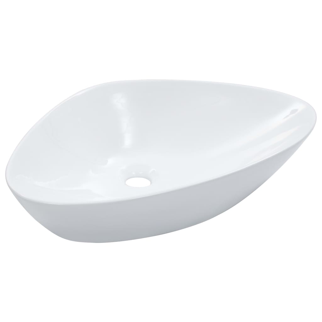 Vidaxl Washbasin 58.5x39x14 cm bianco ceramico