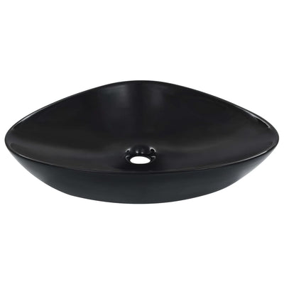 Vidaxl Washbasin 58.5x39x14 cm ceramico nero
