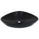 Vidaxl Washbasin 58.5x39x14 cm ceramico nero