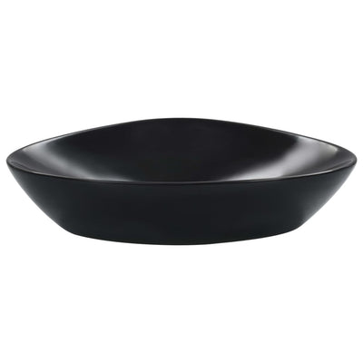 Vidaxl Washbasin 58.5x39x14 cm ceramico nero