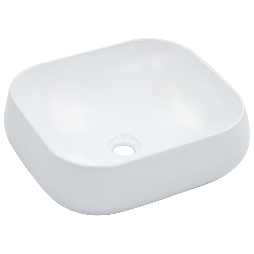 Vidaxl Washbasin 44.5x39.5x14.5 cm bianco ceramico