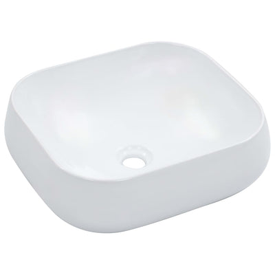 Vidaxl Washbasin 44.5x39.5x14.5 cm de cerámica blanca