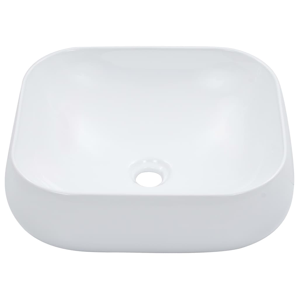 Vidaxl Washbasin 44.5x39.5x14.5 cm bianco ceramico