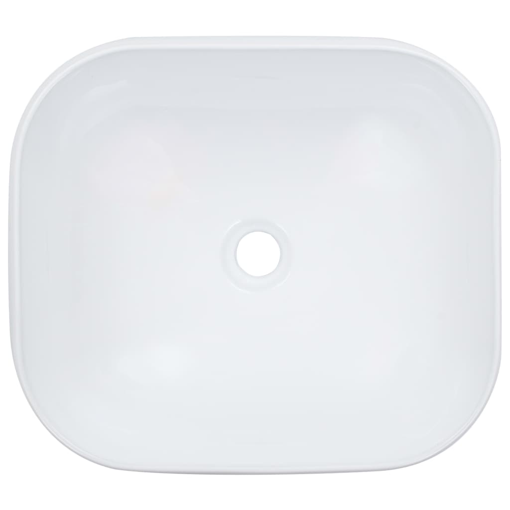 Vidaxl Washbasin 44.5x39.5x14.5 cm bianco ceramico