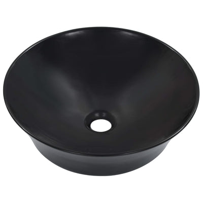 Vidaxl Washbasin 41x12.5 cm Black in ceramica