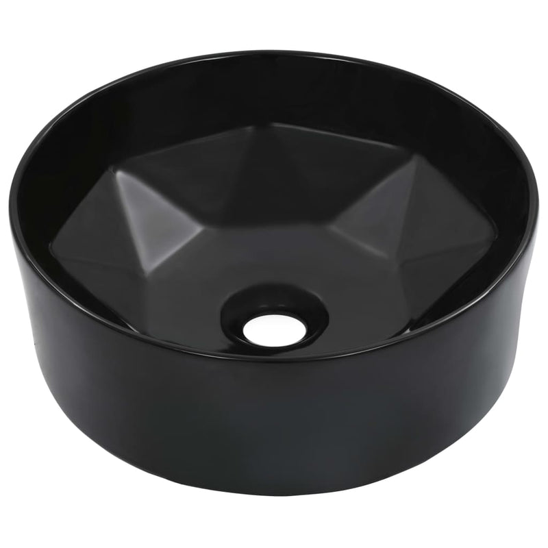 Vidaxl Washbasin 36x14 cm ceramico nero