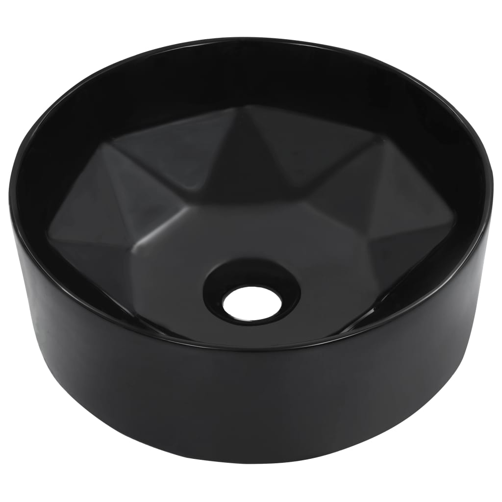 Vidaxl Washbasin 36x14 cm ceramico nero