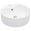 Vidaxl Washbasin con aterrizaje de 36x13 cm de cerámica blanca