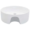 Vidaxl Washbasin con aterrizaje de 36x13 cm de cerámica blanca