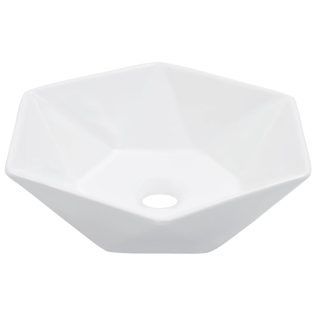 Vidaxl Washbasin 41x36.5x12 cm bianco ceramico