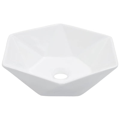 Vidaxl Washbasin 41x36.5x12 cm de cerámica blanca