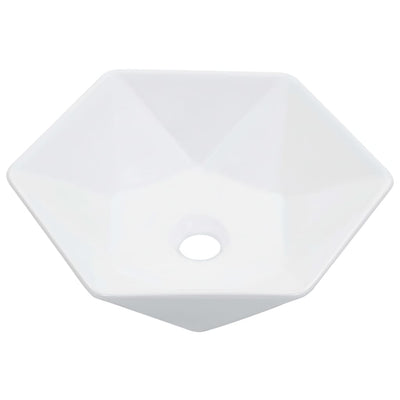 Vidaxl Washbasin 41x36.5x12 cm de cerámica blanca