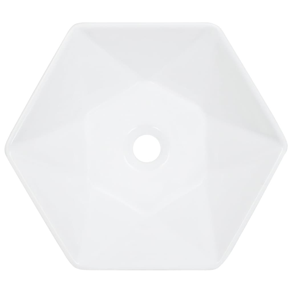 Vidaxl Washbasin 41x36.5x12 cm bianco ceramico