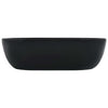Vidaxl Washbasin 45.5x32x13 cm de cerámica negra