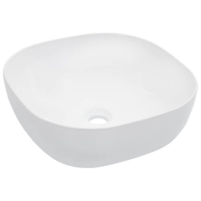 Vidaxl Washbasin 42.5x42.5x14.5 cm de cerámica blanca