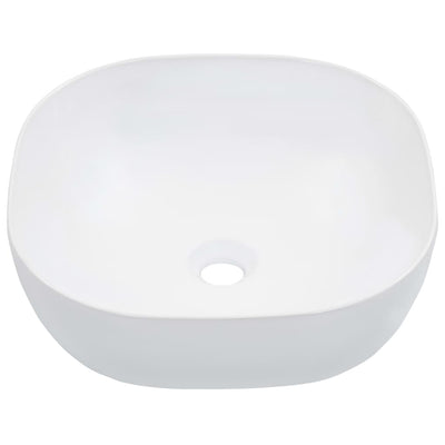Vidaxl Washbasin 42.5x42.5x14.5 cm de cerámica blanca