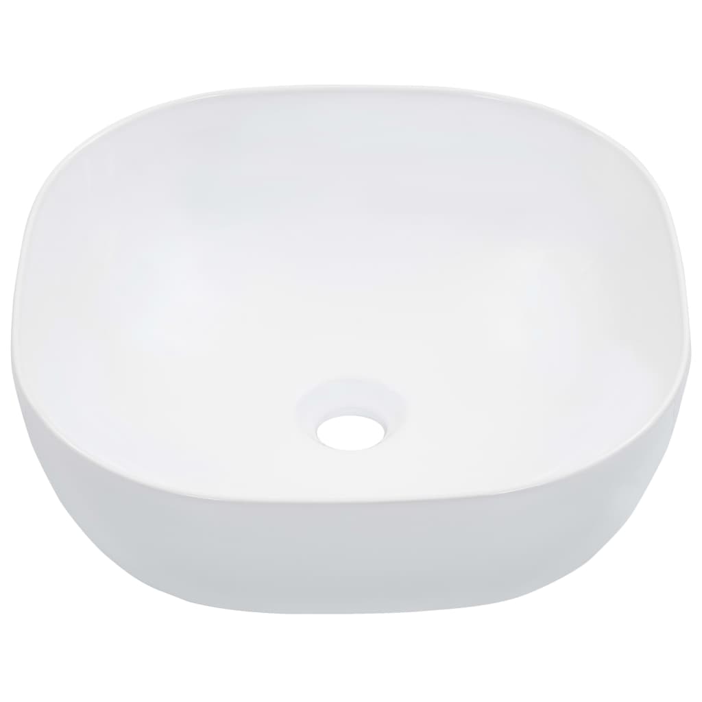 Vidaxl Washbasin 42.5x42.5x14.5 cm de cerámica blanca