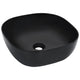 Vidaxl Washbasin 42.5x42.5x14.5 cm ceramico nero