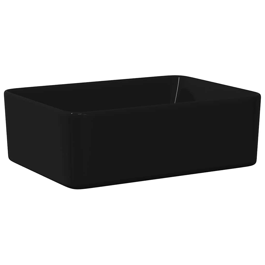 Vidaxl Washbasin 40x30x13 cm Black in ceramica