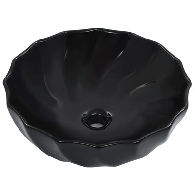 Vidaxl Washbasin 46x17 CM Ceramic Negro