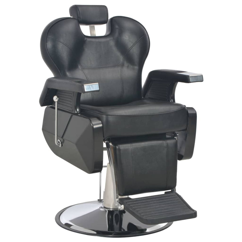 Sedia da parrucchiere Vidaxl 72x68x98 cm in pelle artificiale nera