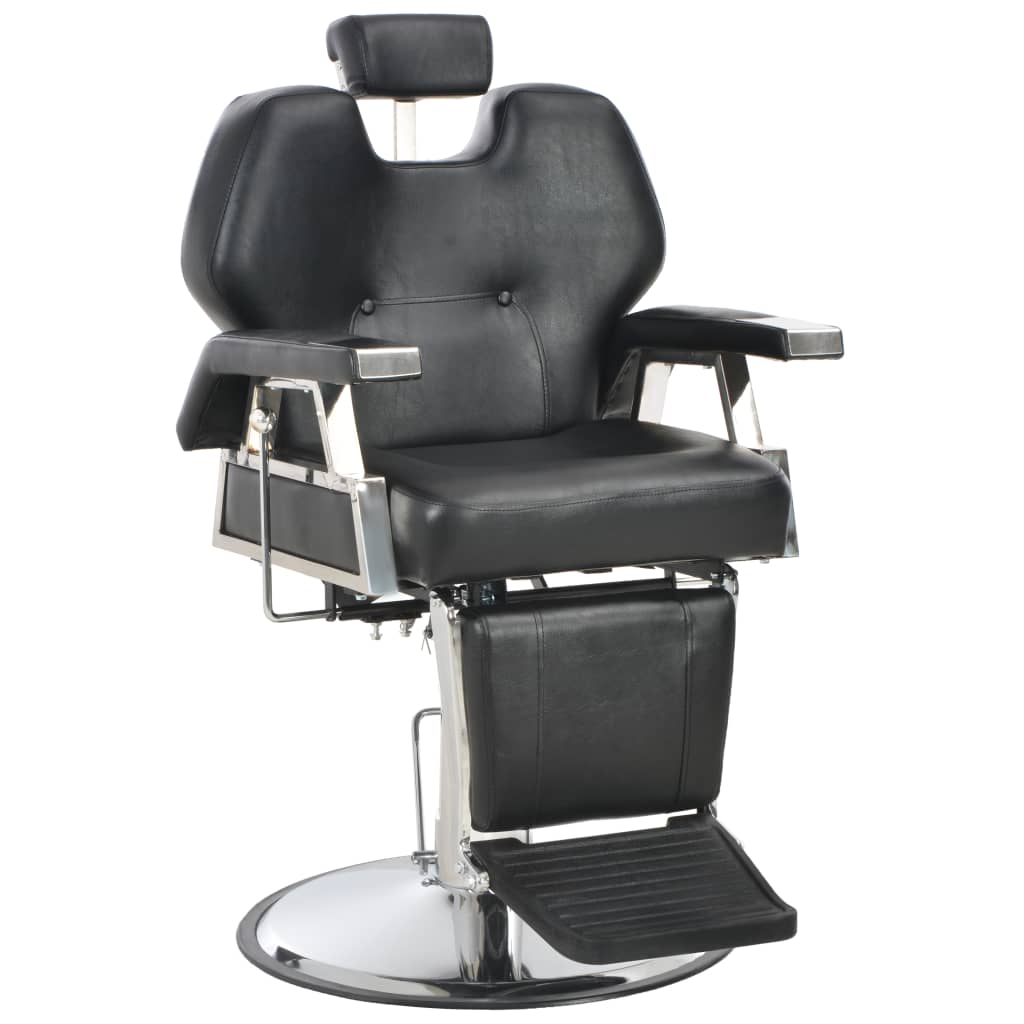 Sedia da parrucchiere Vidaxl 72x68x98 cm in pelle artificiale nera