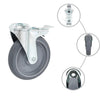 Ruote girevoli Vidaxl con fori per bulloni e doppi freni 4 ST 125 mm