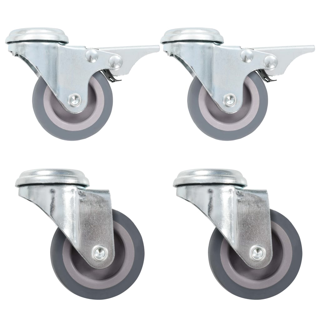 Ruote girevoli Vidaxl con fori per bulloni 4 ST 50 mm