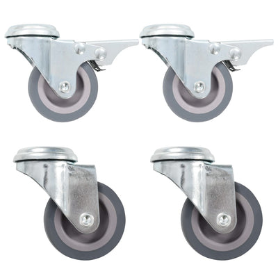 Ruote girevoli Vidaxl con fori per bulloni 4 ST 50 mm