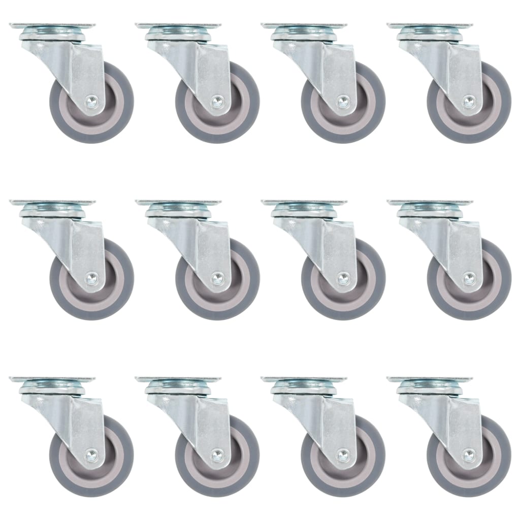 Vidaxl giratoria wiel 12 st 50 mm