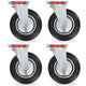 Vidaxl giratoria Wiel 4 ST 200 mm