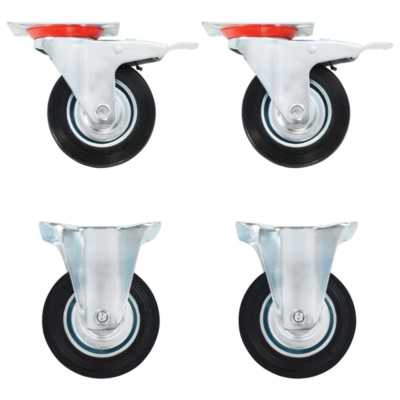 Vidaxl Wheels 4 St 100 mm
